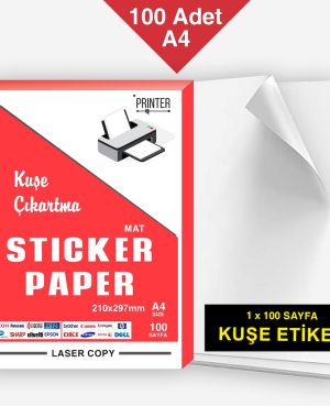 Lazer yazıcı etiketi çıkartması