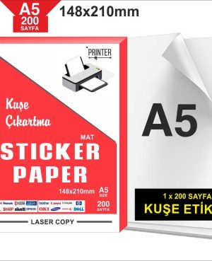 Lazer yazıcı etiketi a5