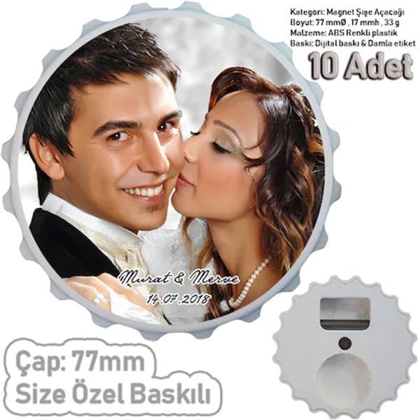Magnet Şişe Açacağı (10 Adet) - Görsel 2